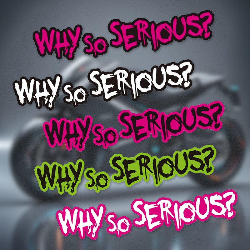 Car Accessories Joker - WHY SO SERIOUS Joker Waterproof Vinyl