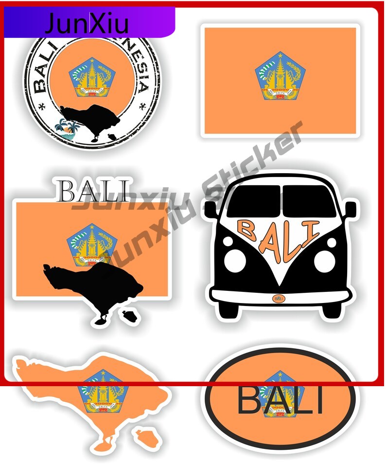 Bali Indonesia Flag Vinyl Deca - đánh giá và giá Car Accessories Bali