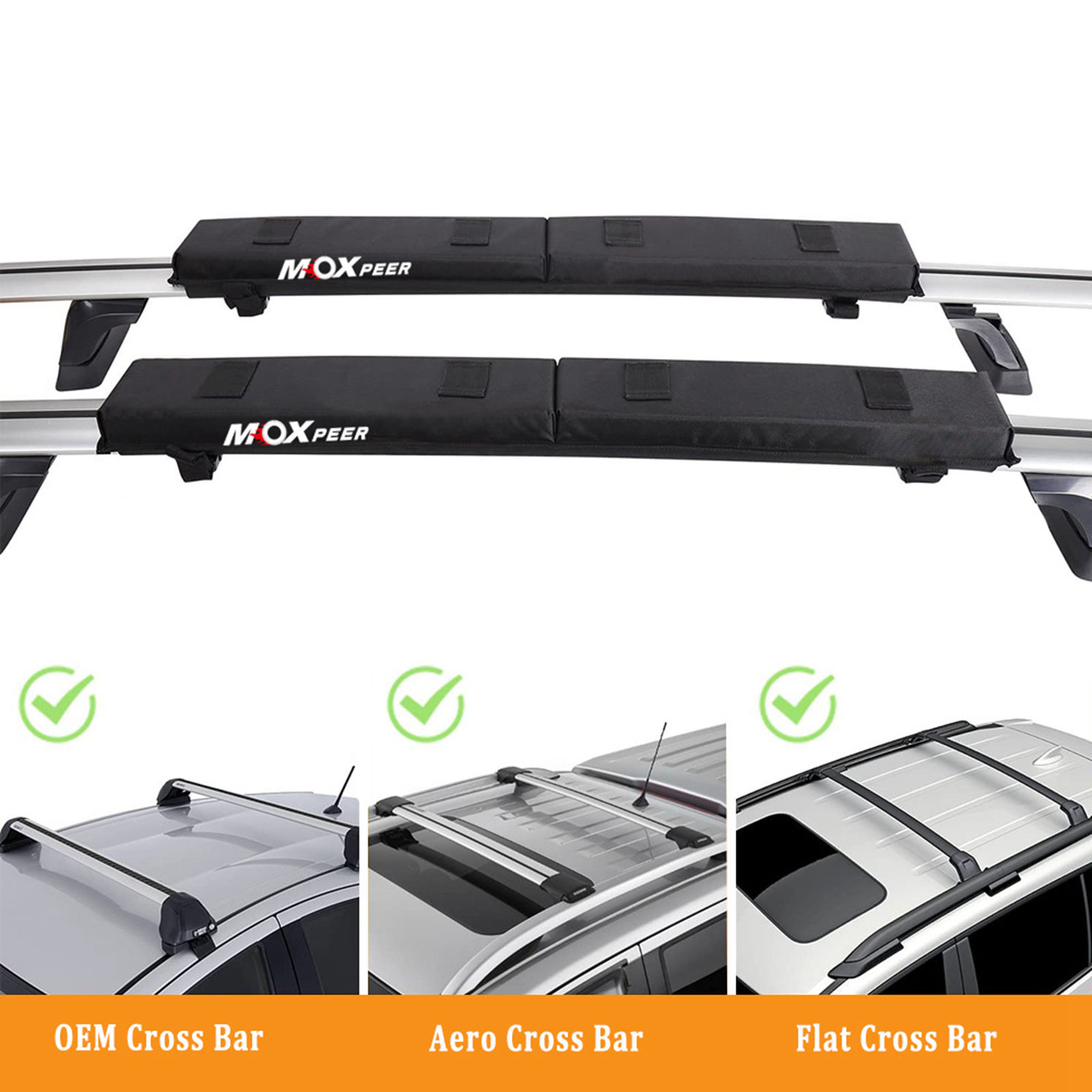 Car Soft Roof Rack Pads Set Un - đánh giá và giá Car Roof Rack Cross Bar