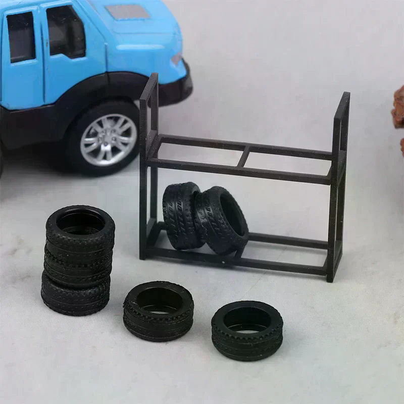 1:64 Scale Tire Rack Display H - đánh giá và giá Car Accessories Shop