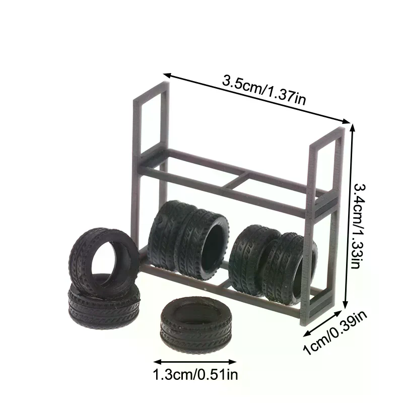 1:64 Scale Tire Rack Display H - đánh giá và giá Car Accessories Shop