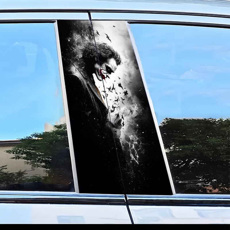 2 car center pillar stickers J - đánh giá và giá Car Accessories Joker